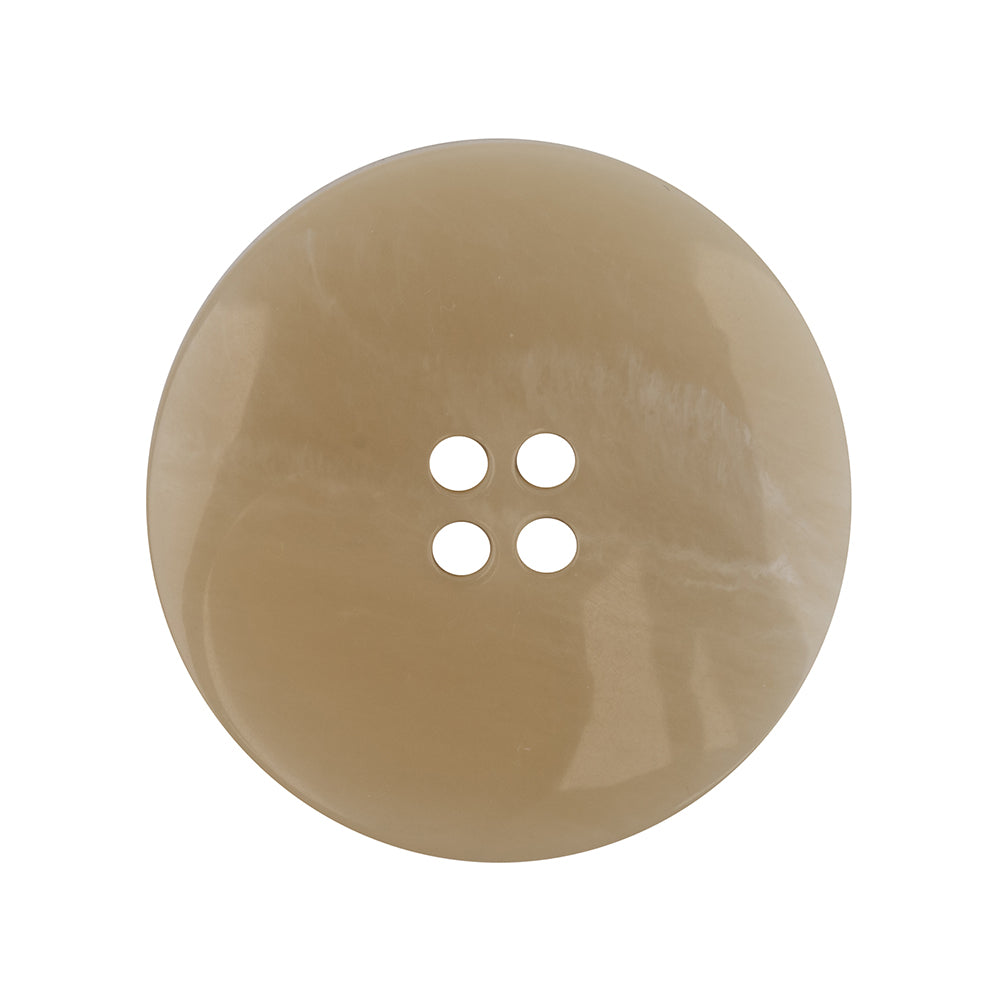 Turtledove and Kelp Striated 4-Hole Plastic Jacket Button - 44L/28mm Detail Turtledove and Kelp Striated 4-Hole Plastic Jacket Button - 44L/28mm Detail