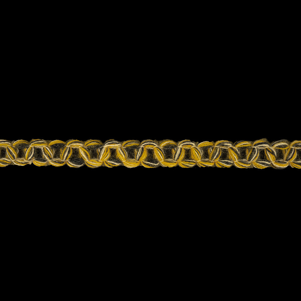 Forest, Yellow and Light Gray Circle Chains Trim - 0.75" Forest, Yellow and Light Gray Circle Chains Trim - 0.75"