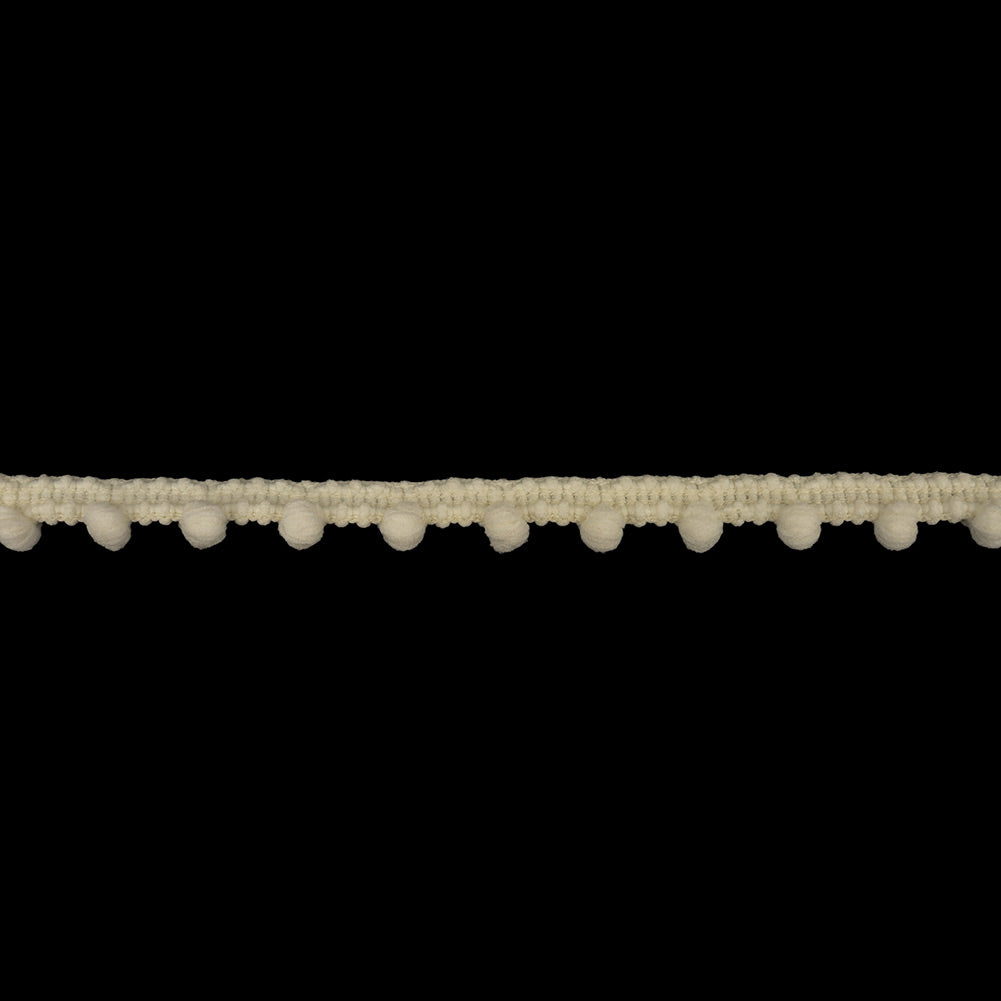 White Asparagus Puffy Bobbles Stretch Trim - 0.375" White Asparagus Puffy Bobbles Stretch Trim - 0.375"