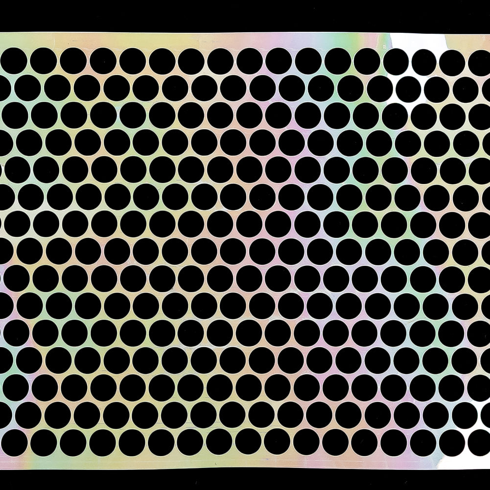 Iridescent Off-White Perforated Vinyl Trim - 3.25" Detail Iridescent Off-White Perforated Vinyl Trim - 3.25" Detail