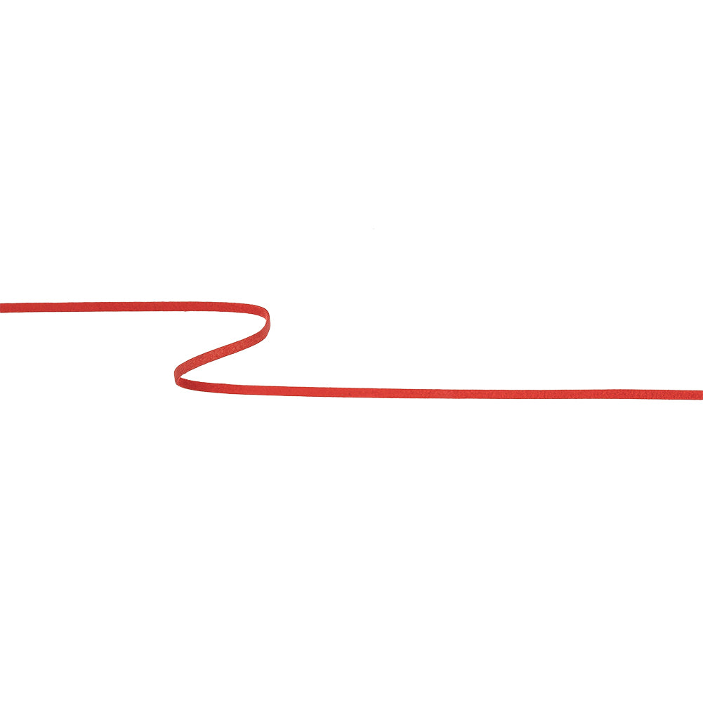 Red Orange Faux Suede Trim - 3mm Red Orange Faux Suede Trim - 3mm