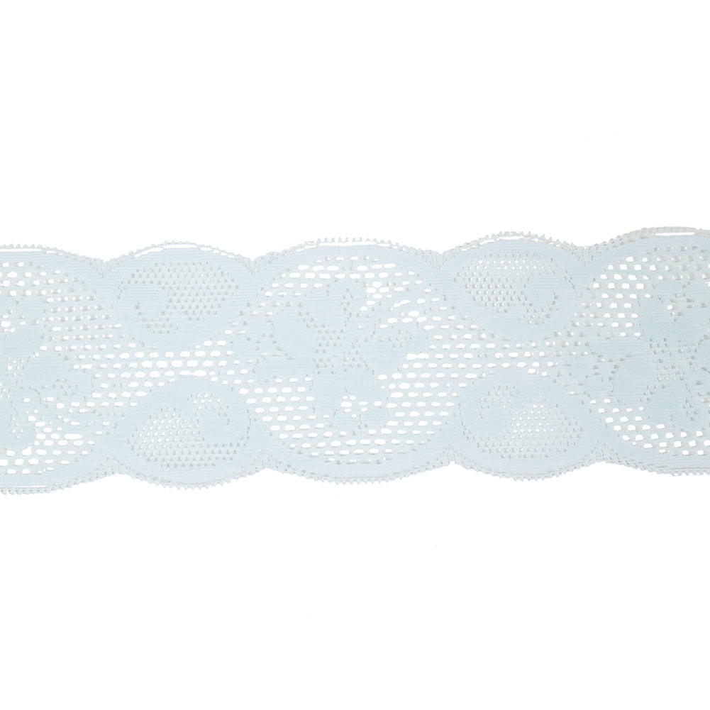 Pale Blue Classical Floral Lace Trim - 3" Pale Blue Classical Floral Lace Trim - 3"