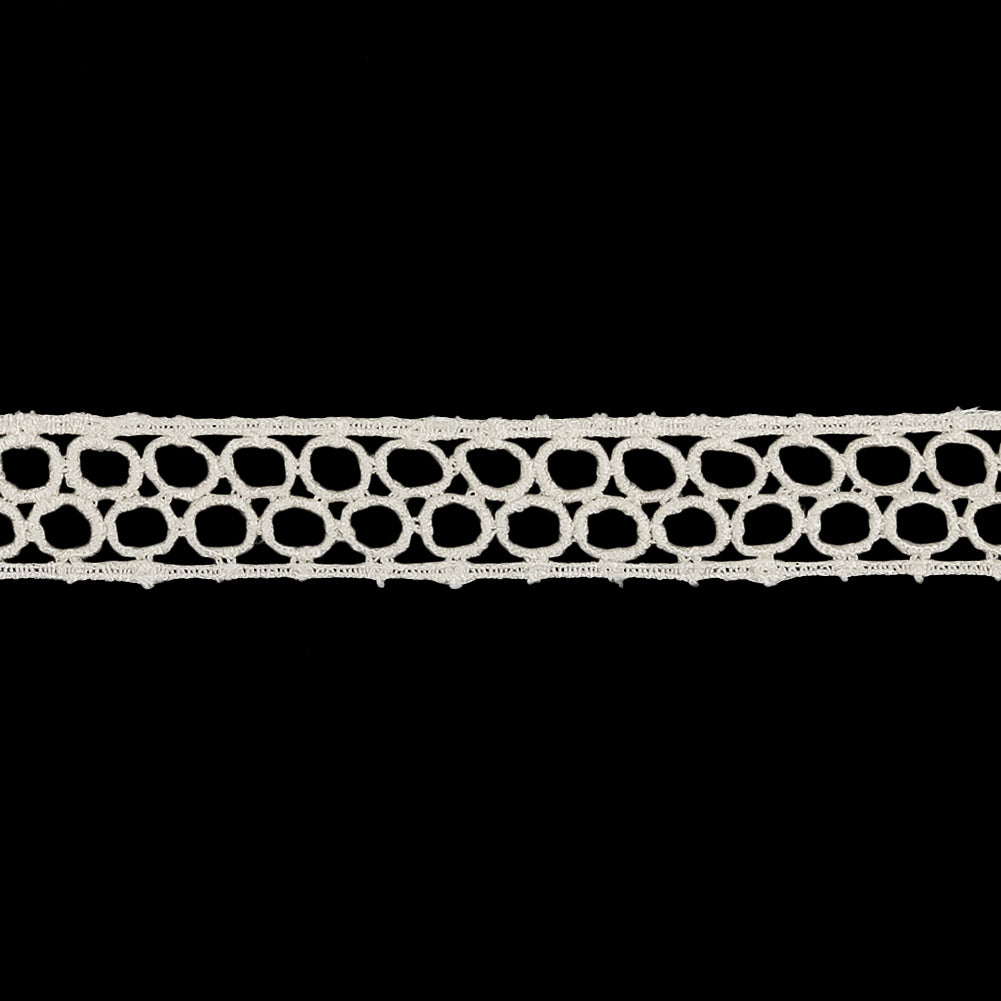 White Circles Venise Lace Trim - 0.625" Detail White Circles Venise Lace Trim - 0.625" Detail