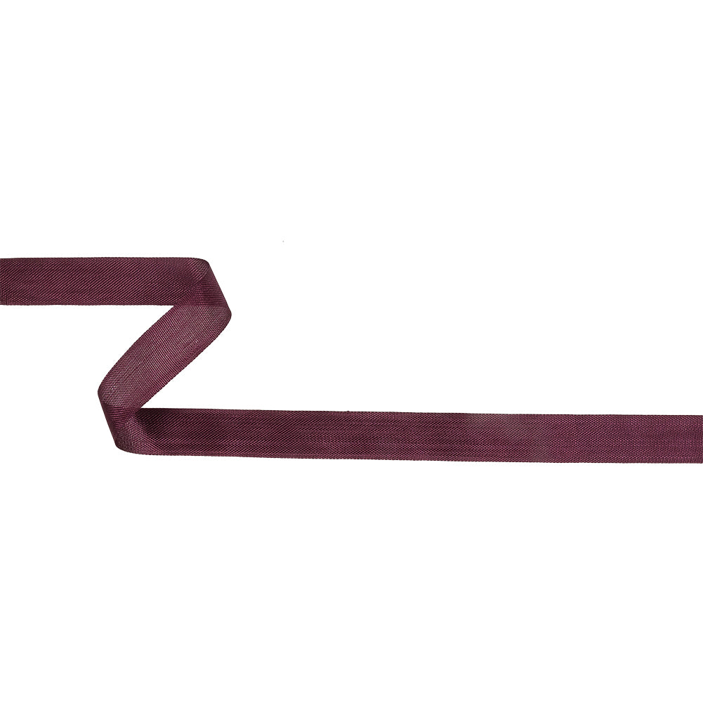 Aubergine Woven Edge Rayon Seam Binding - 0.5" Aubergine Woven Edge Rayon Seam Binding - 0.5"