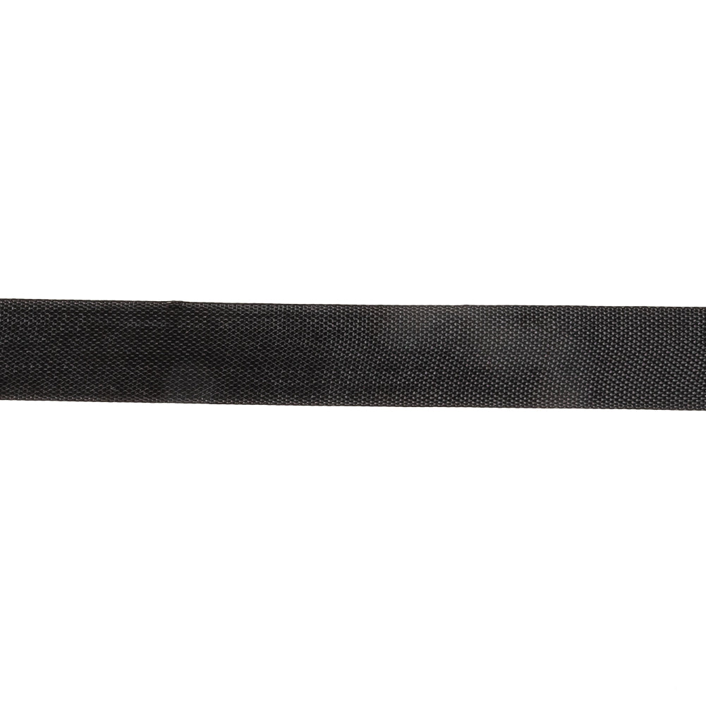 Black Bean Woven Edge Rayon Seam Binding - 0.5" Detail Black Bean Woven Edge Rayon Seam Binding - 0.5" Detail