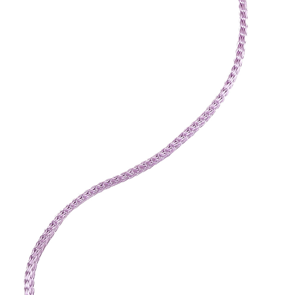 Violet Tulle Luminous Braided Rayon Cord - 0.125" Detail Violet Tulle Luminous Braided Rayon Cord - 0.125" Detail