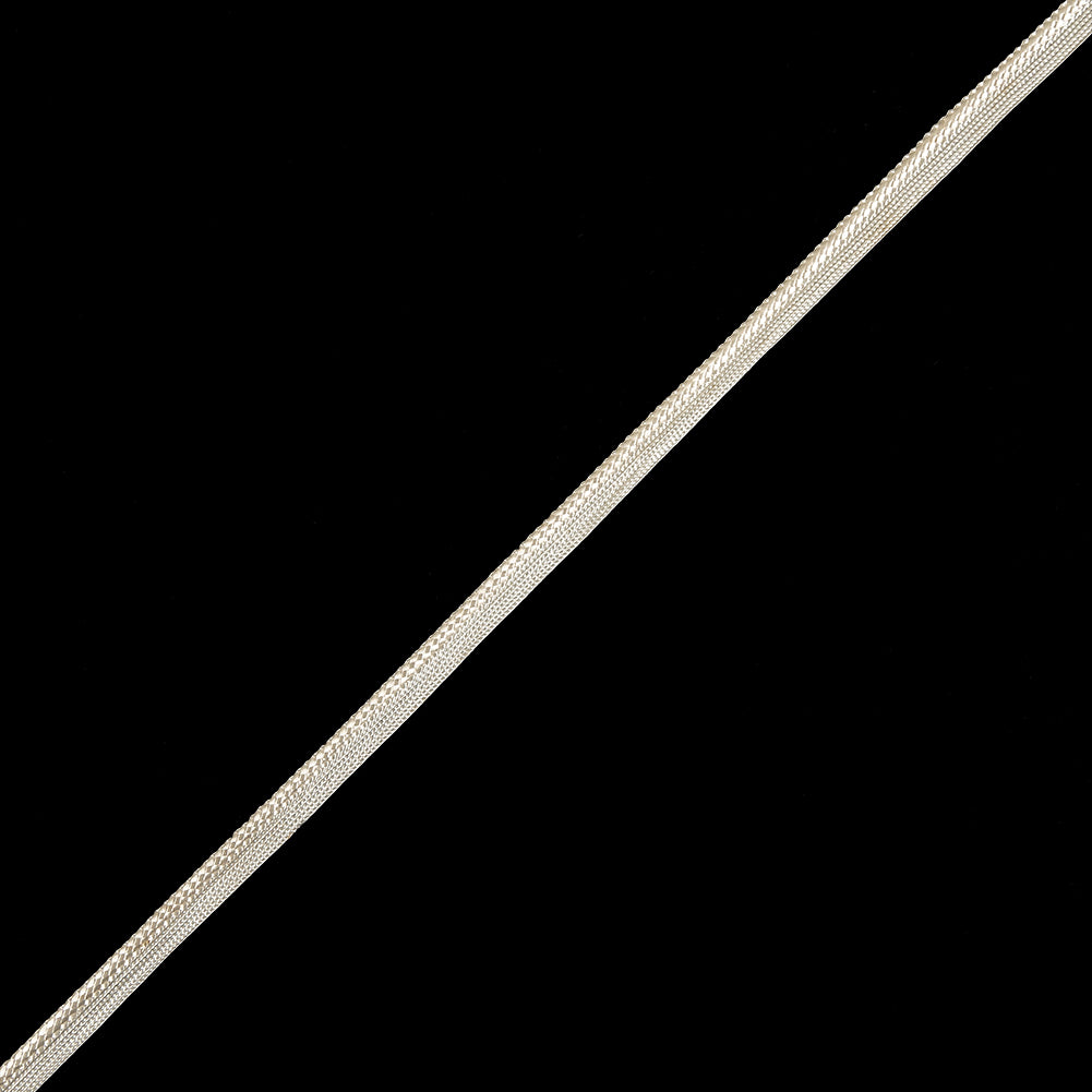 Off White Cotton Braided Cord with Lip - 0.375" Off White Cotton Braided Cord with Lip - 0.375"