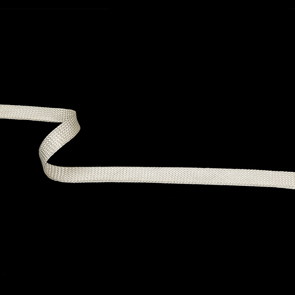 Sea Salt Luminous Rayon Braided Foldover Trim - 0.5" Sea Salt Luminous Rayon Braided Foldover Trim - 0.5"
