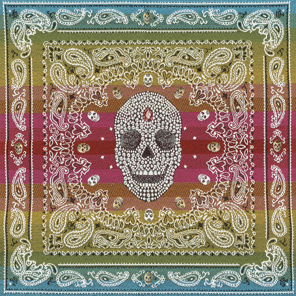 French Multicolored Diamonds and Bandanas Oversized Square Patch - 18.875" French Multicolored Diamonds and Bandanas Oversized Square Patch - 18.875"