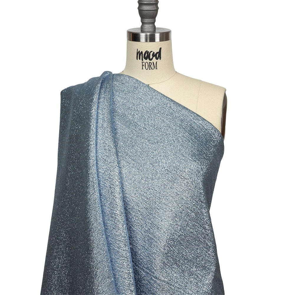 Geode Metallic Blue and Silver Crackle Luxury Brocade Detail Geode Metallic Blue and Silver Crackle Luxury Brocade Detail