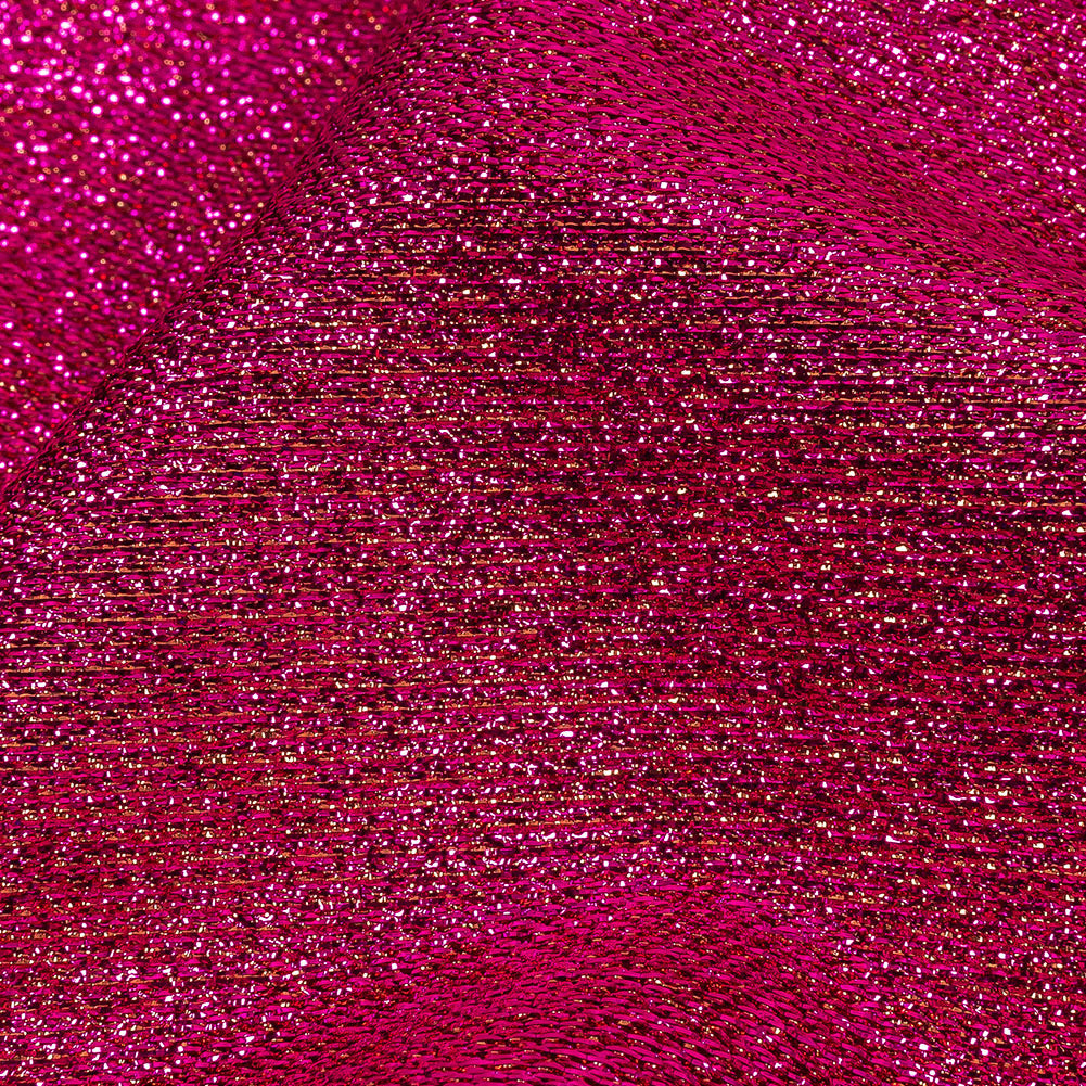 Geode Metallic Fuchsia Crackle Luxury Brocade Folded Geode Metallic Fuchsia Crackle Luxury Brocade Folded