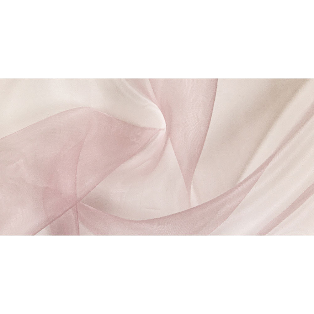 Stiff Mesh-Like Polyester Organza - Powder Pink - Iris Collection Full Stiff Mesh-Like Polyester Organza - Powder Pink - Iris Collection Full
