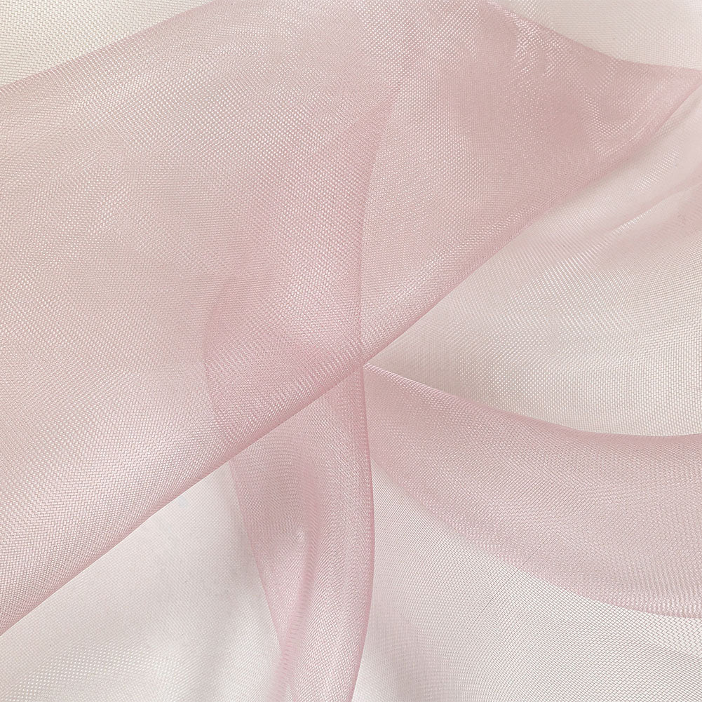 Stiff Mesh-Like Polyester Organza - Powder Pink - Iris Collection Stiff Mesh-Like Polyester Organza - Powder Pink - Iris Collection