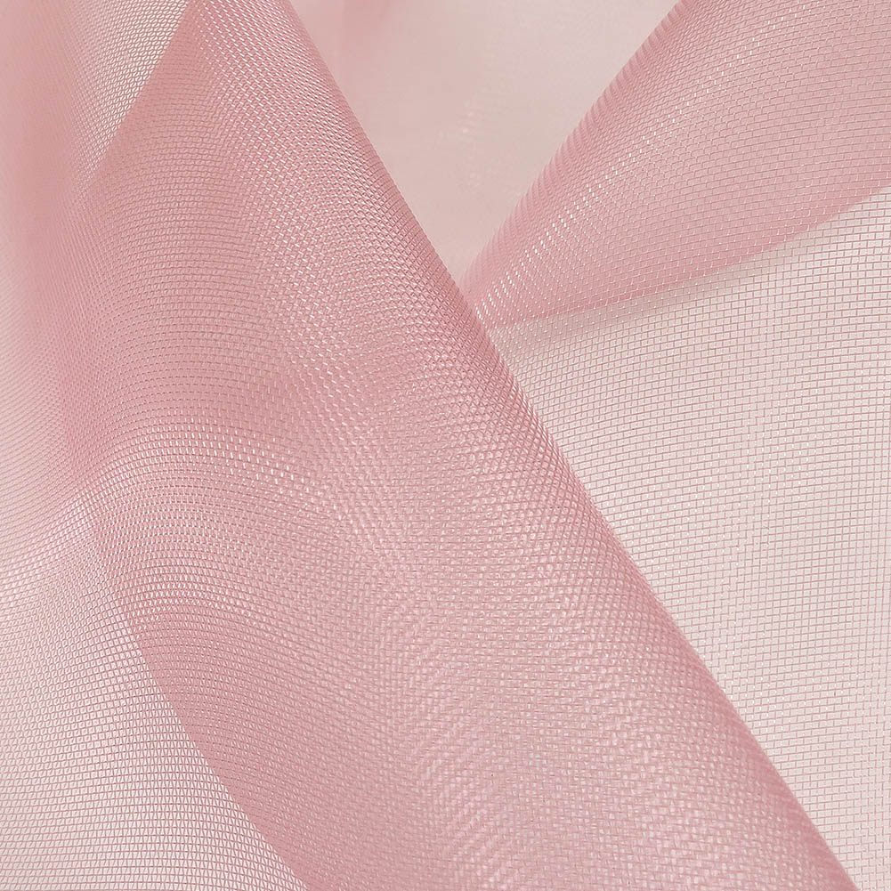 Stiff Mesh-Like Polyester Organza - Rose - Iris Collection Detail Stiff Mesh-Like Polyester Organza - Rose - Iris Collection Detail