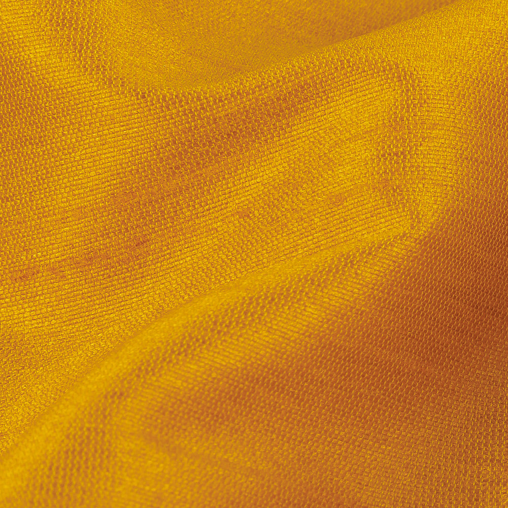 Polyester Shantung - Saffron Yellow - Eirian Collection Full Polyester Shantung - Saffron Yellow - Eirian Collection Full
