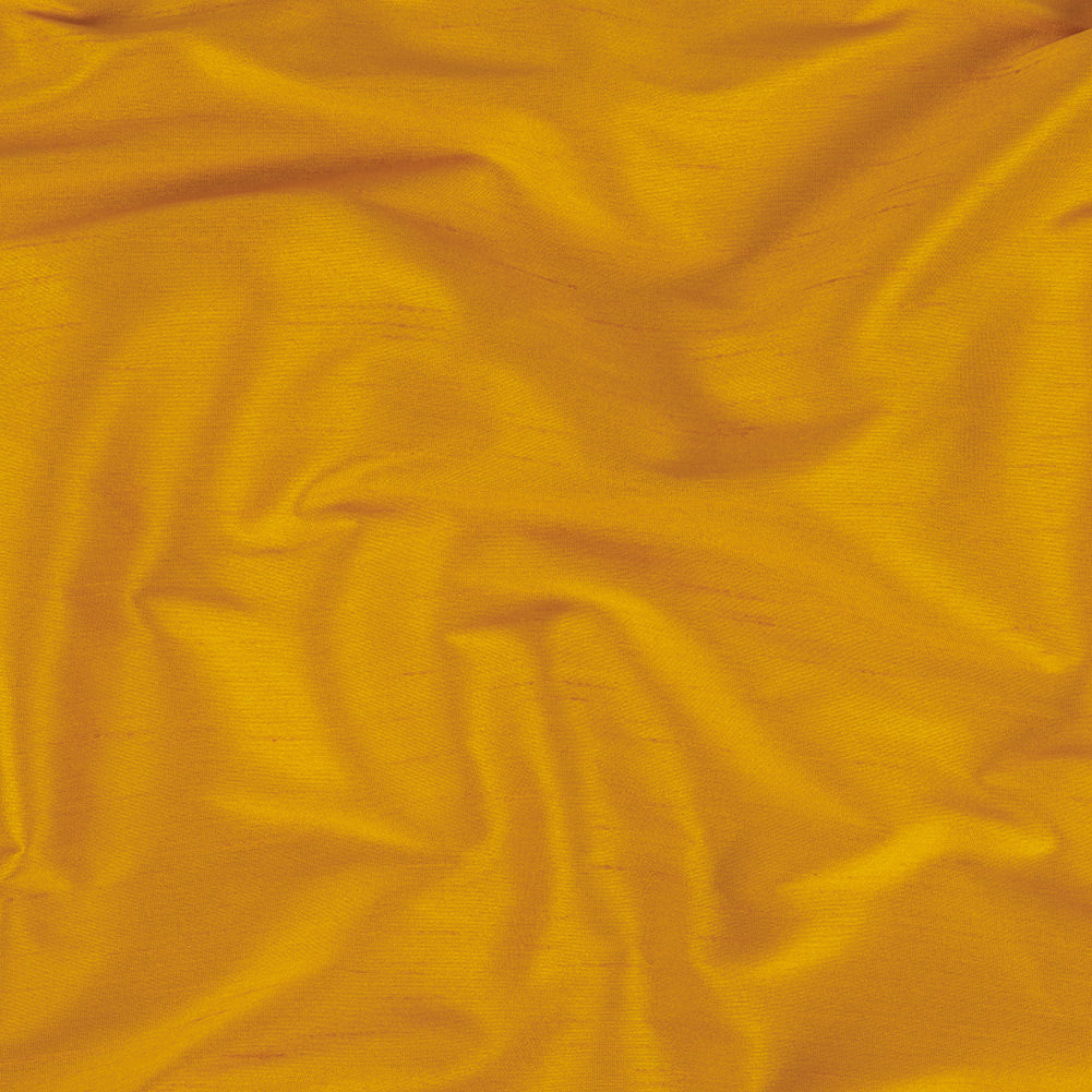 Polyester Shantung - Saffron Yellow - Eirian Collection Polyester Shantung - Saffron Yellow - Eirian Collection