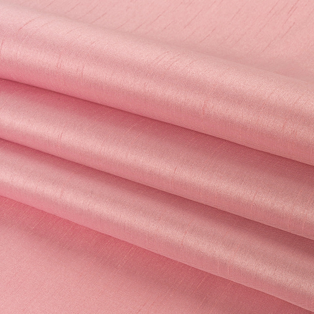 Polyester Shantung - Ballerina Pink - Eirian Collection Detail Polyester Shantung - Ballerina Pink - Eirian Collection Detail