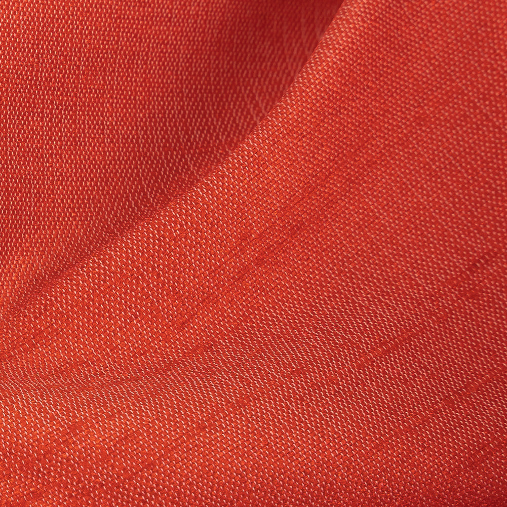 Polyester Shantung - Hot Coral - Eirian Collection - Detail Polyester Shantung - Hot Coral - Eirian Collection - Detail