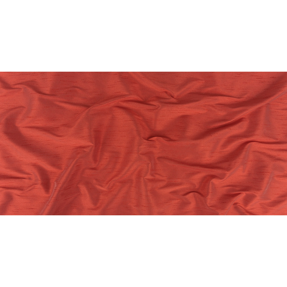 Polyester Shantung - Hot Coral - Eirian Collection - Full Polyester Shantung - Hot Coral - Eirian Collection - Full