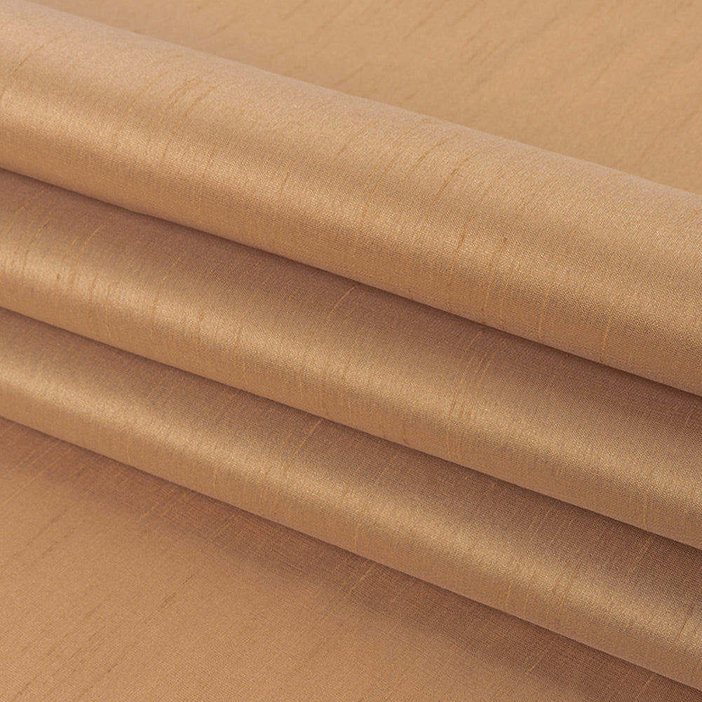 Polyester Shantung - Beige - Eirian Collection - Folded Polyester Shantung - Beige - Eirian Collection - Folded