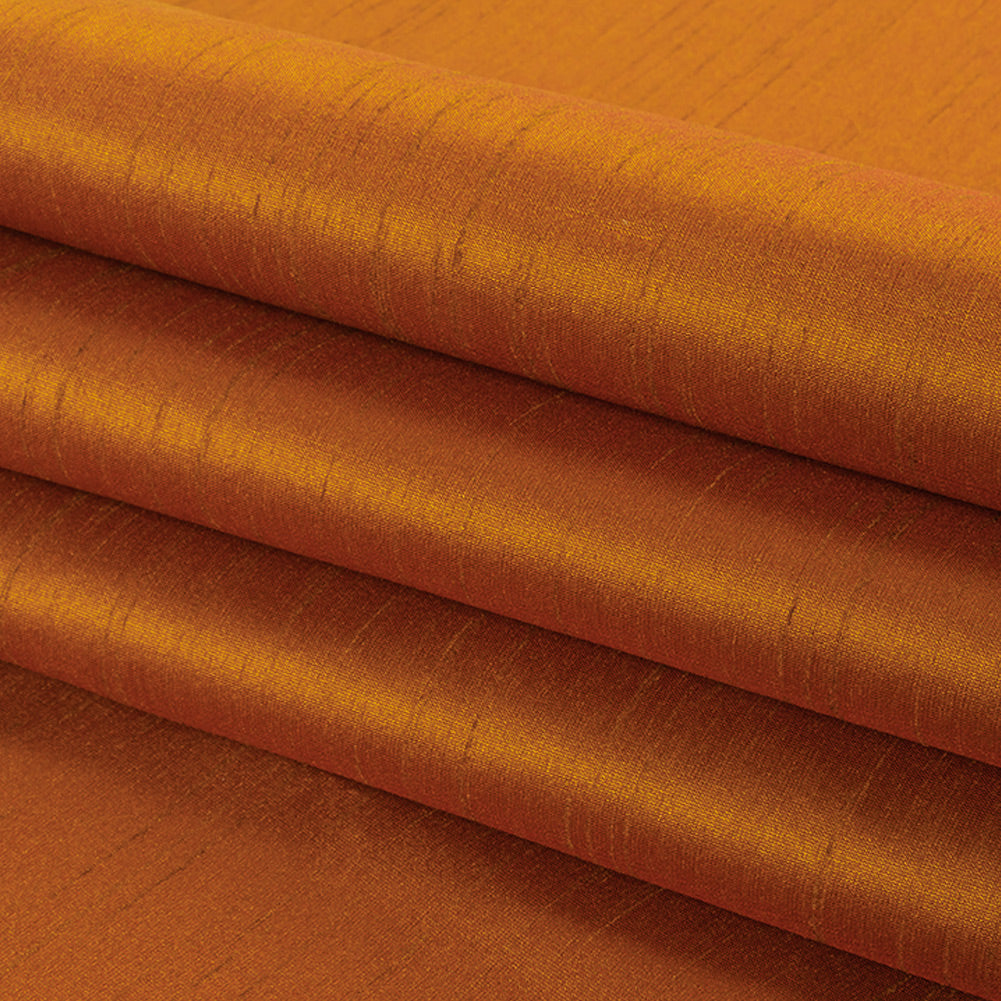 Polyester Shantung - Adobe Brown - Eirian Collection - Folded Polyester Shantung - Adobe Brown - Eirian Collection - Folded