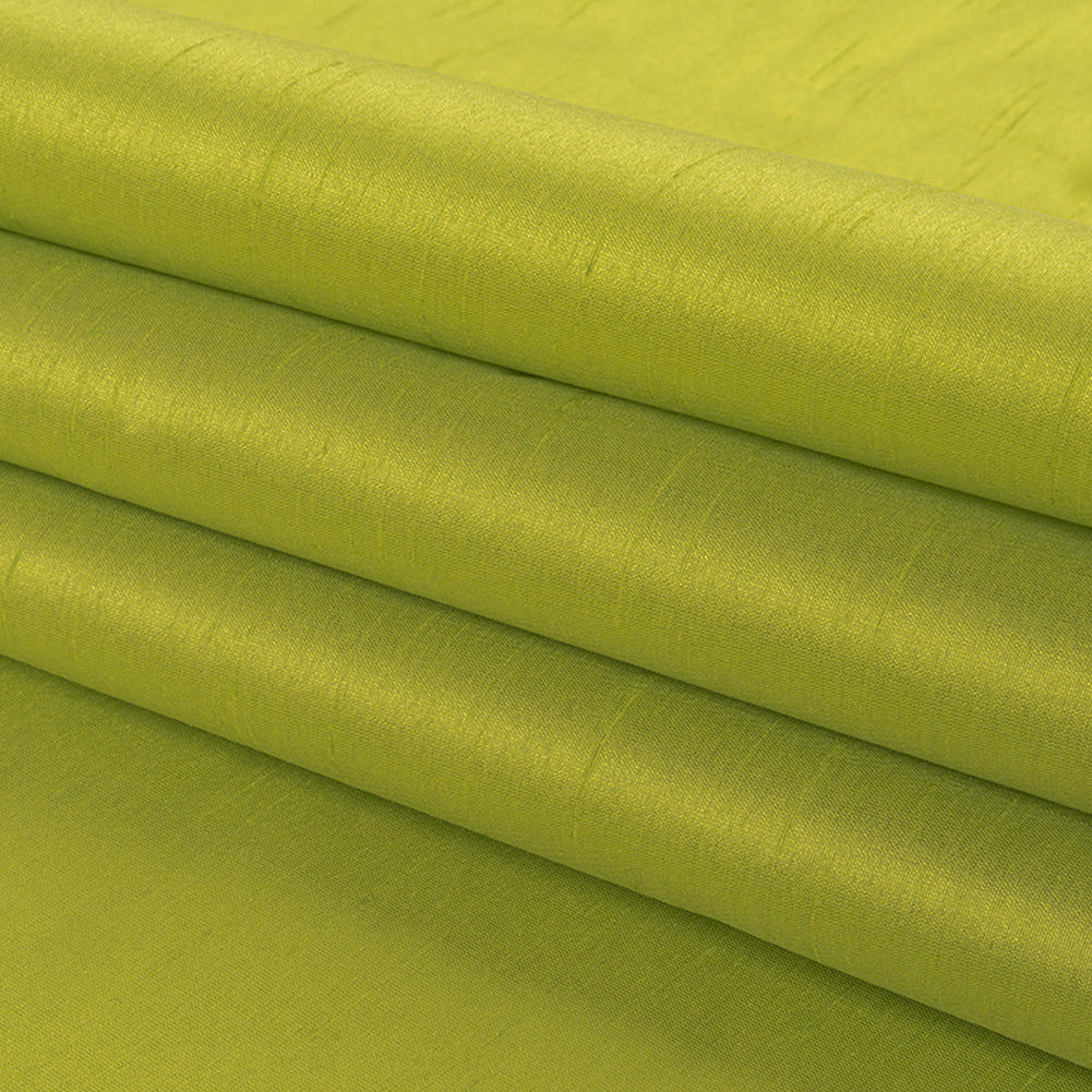 Polyester Shantung - Tea Green - Eirian Collection - Folded Polyester Shantung - Tea Green - Eirian Collection - Folded