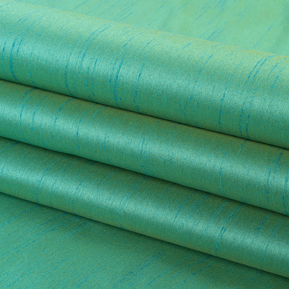 Polyester Shantung - Ocean Green - Eirian Collection Polyester Shantung - Ocean Green - Eirian Collection