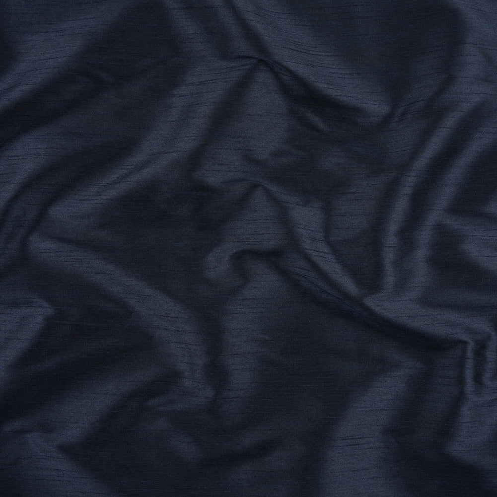 Polyester Shantung - Navy - Eirian Collection Polyester Shantung - Navy - Eirian Collection