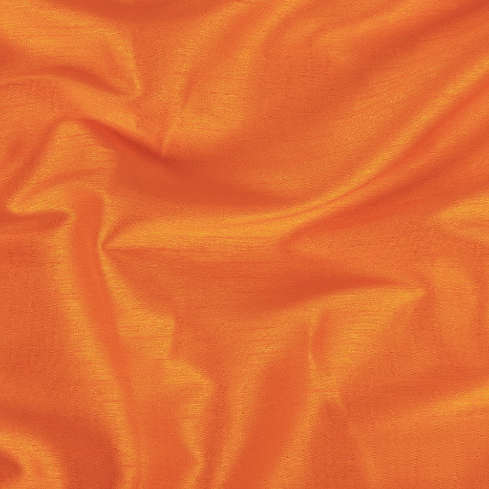 Polyester Shantung - Mandarin Orange - Eirian Collection Polyester Shantung - Mandarin Orange - Eirian Collection