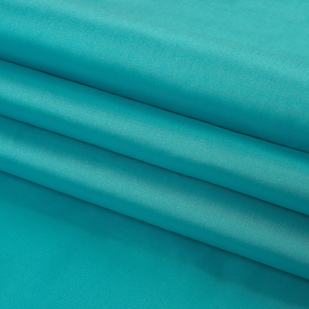 Polyester Taffeta - Plain Dyed Turquoise - Bellamy Collection Polyester Taffeta - Plain Dyed Turquoise - Bellamy Collection