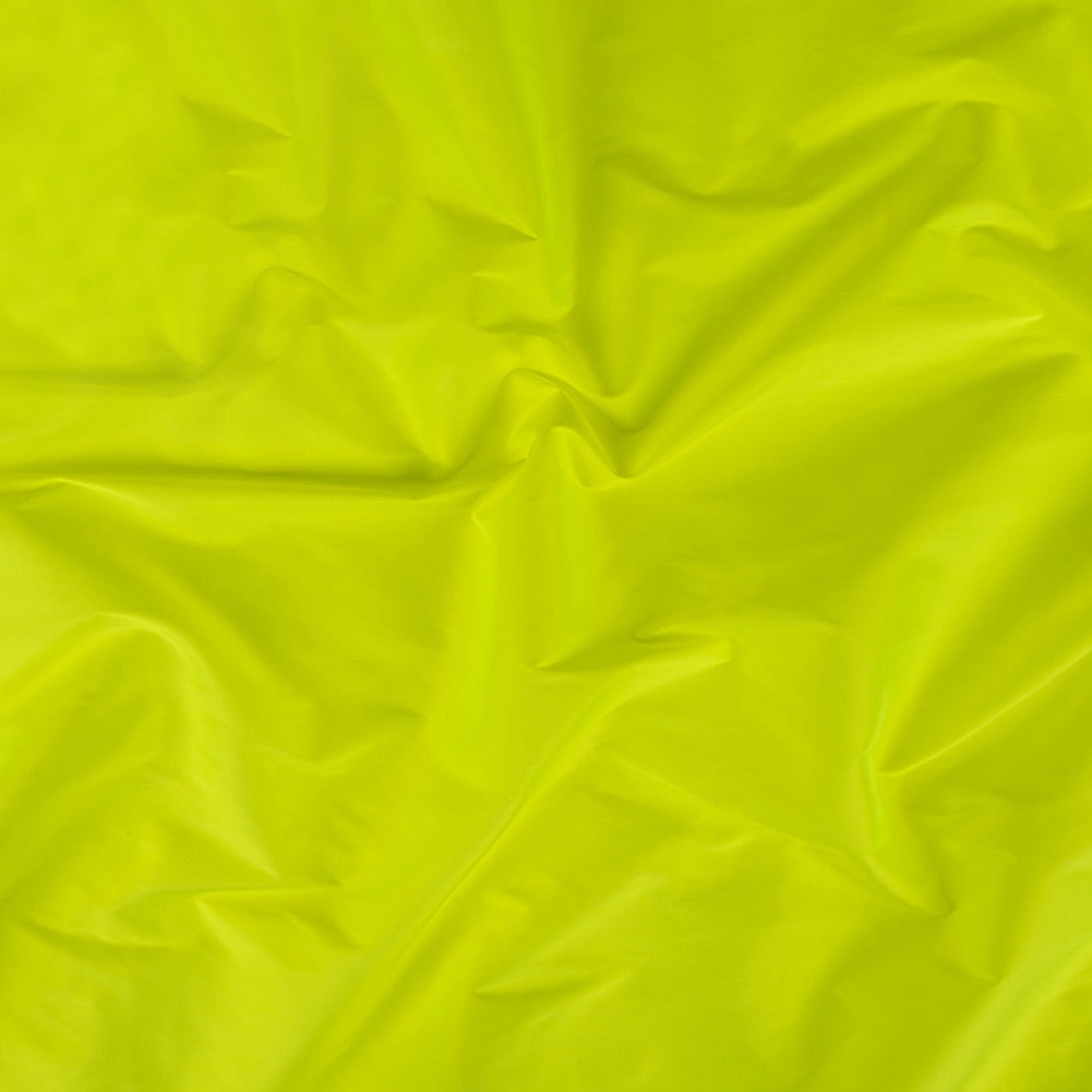 Polyester Taffeta - Plain Dyed Neon Yellow - Bellamy Collection