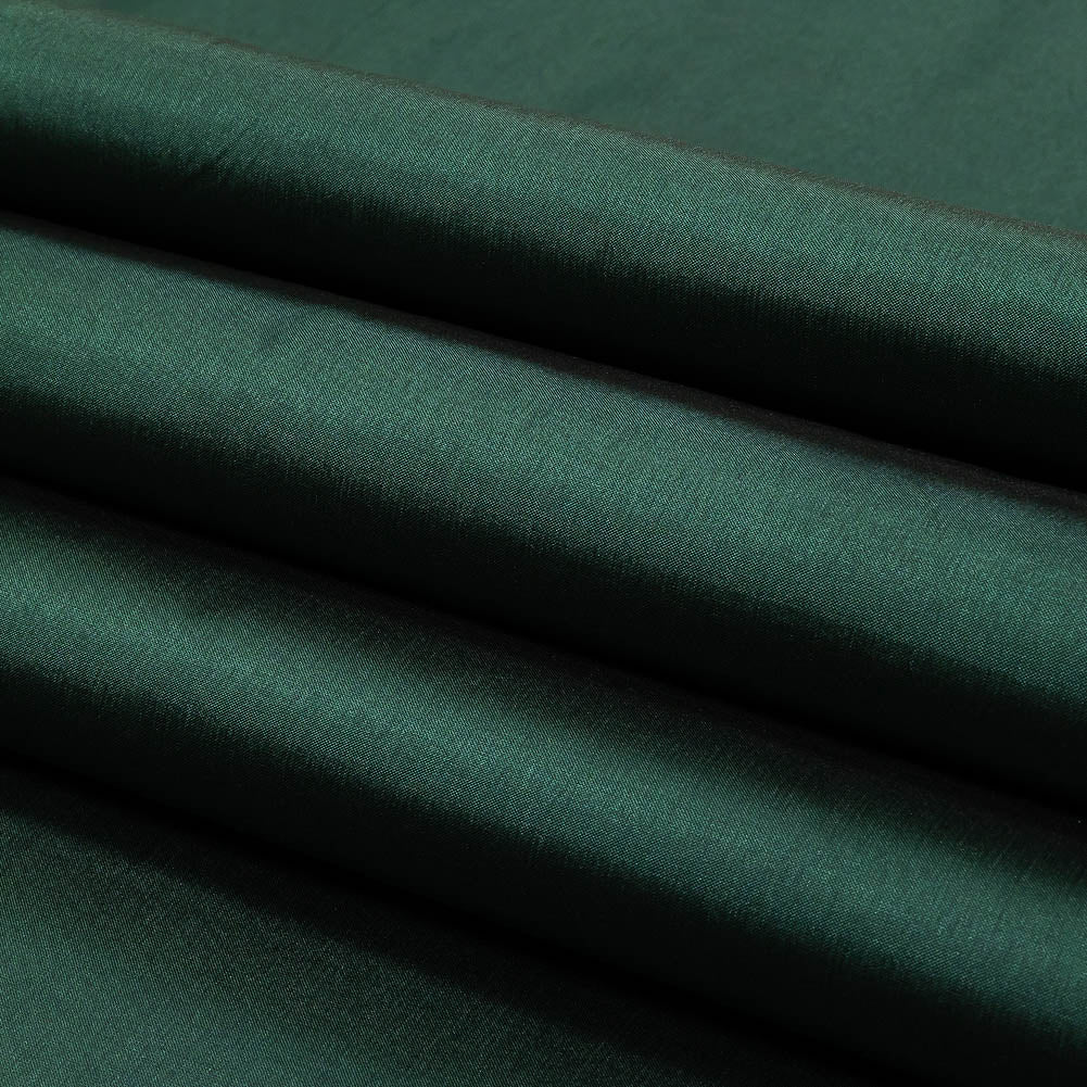 Polyester Taffeta - Plain Dyed Evergreen - Bellamy Collection - Folded Polyester Taffeta - Plain Dyed Evergreen - Bellamy Collection - Folded