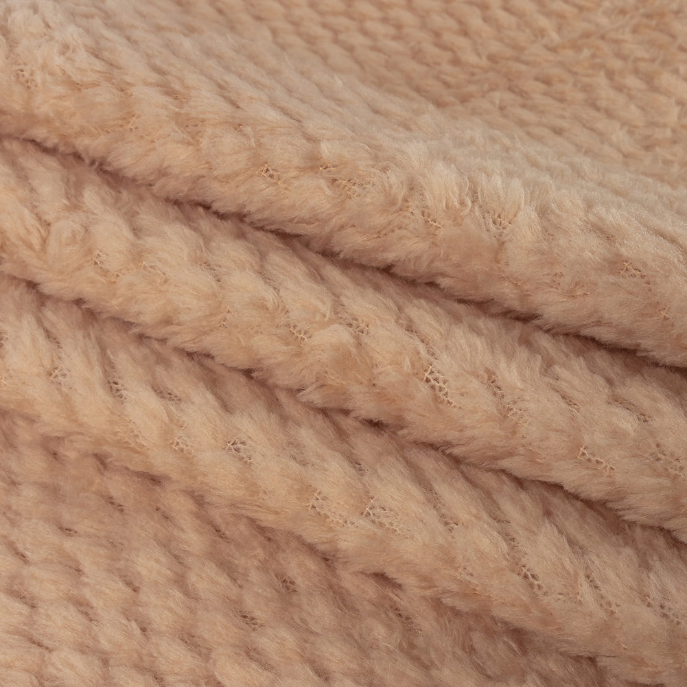 Frappe Plush Polyester Bubble Fleece Folded Frappe Plush Polyester Bubble Fleece Folded