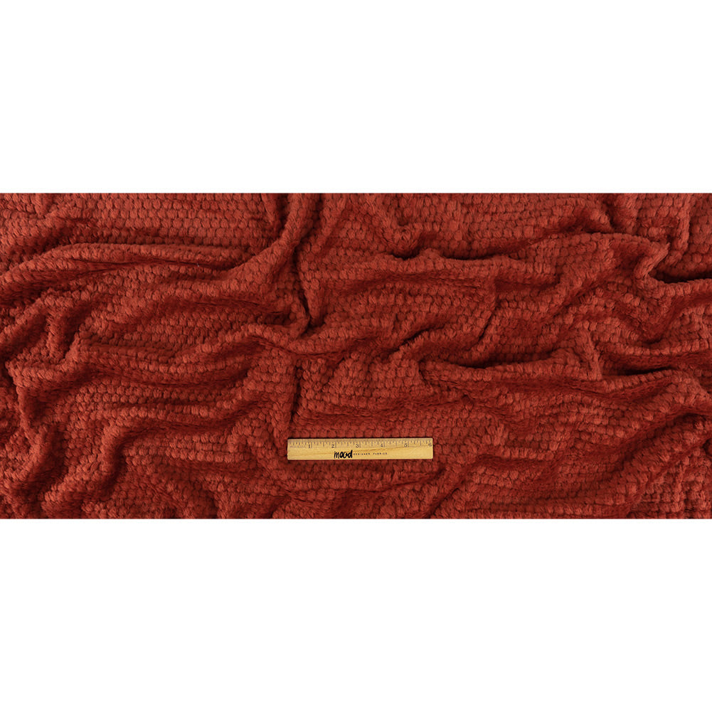 Sun Dried Tomato Plush Polyester Bubble Fleece Full Sun Dried Tomato Plush Polyester Bubble Fleece Full
