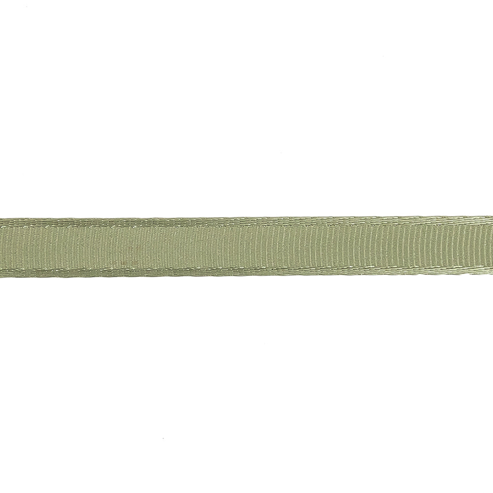 Swamp Satin-Edged Grosgrain Ribbon - 0.375" Detail Swamp Satin-Edged Grosgrain Ribbon - 0.375" Detail