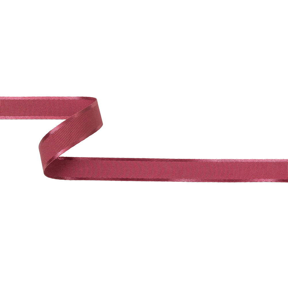 Dusty Pink Satin-Edged Grosgrain Ribbon - 0.625" Dusty Pink Satin-Edged Grosgrain Ribbon - 0.625"