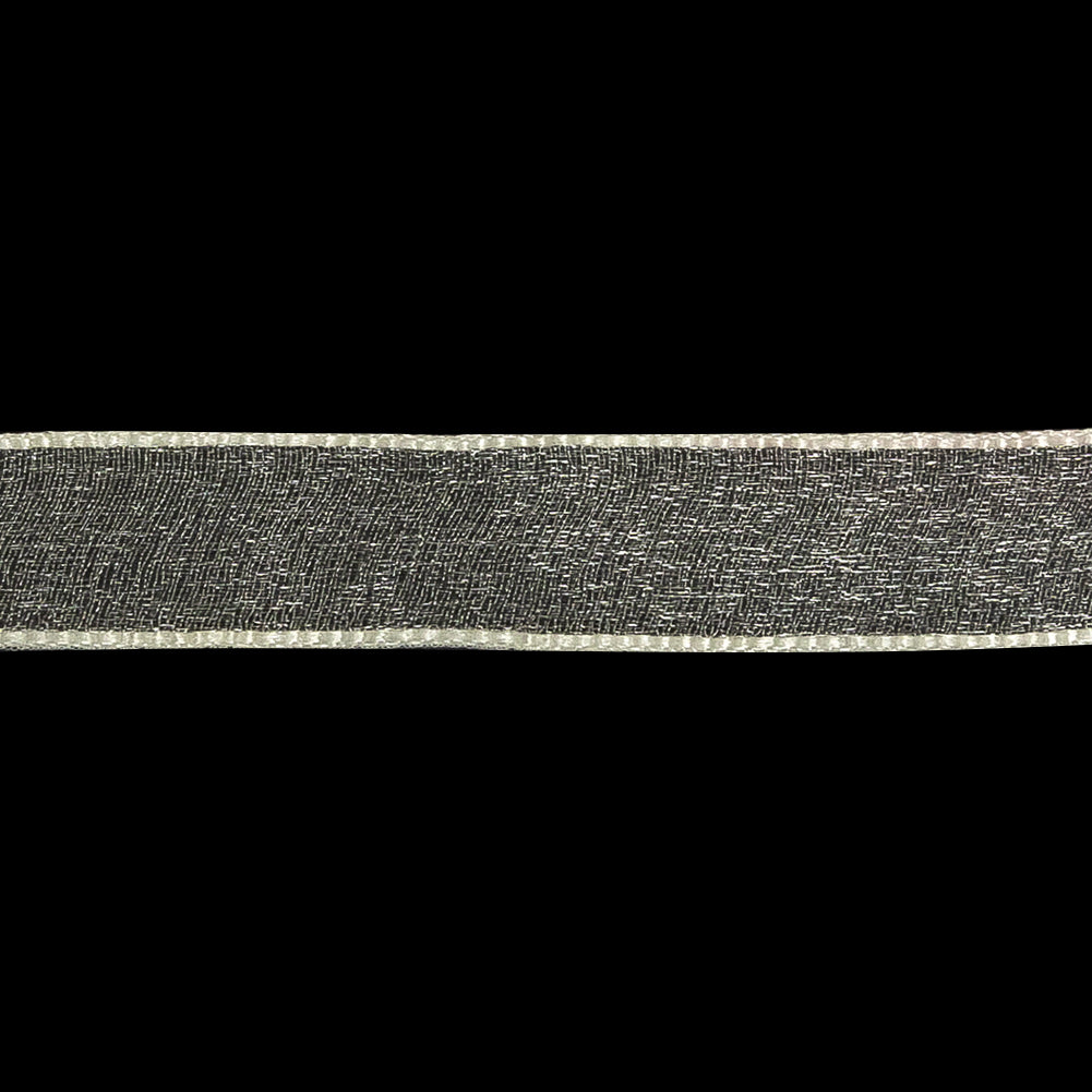 Cannoli Cream Shimmering Organza Ribbon with Woven Edges - 0.75" Detail Cannoli Cream Shimmering Organza Ribbon with Woven Edges - 0.75" Detail