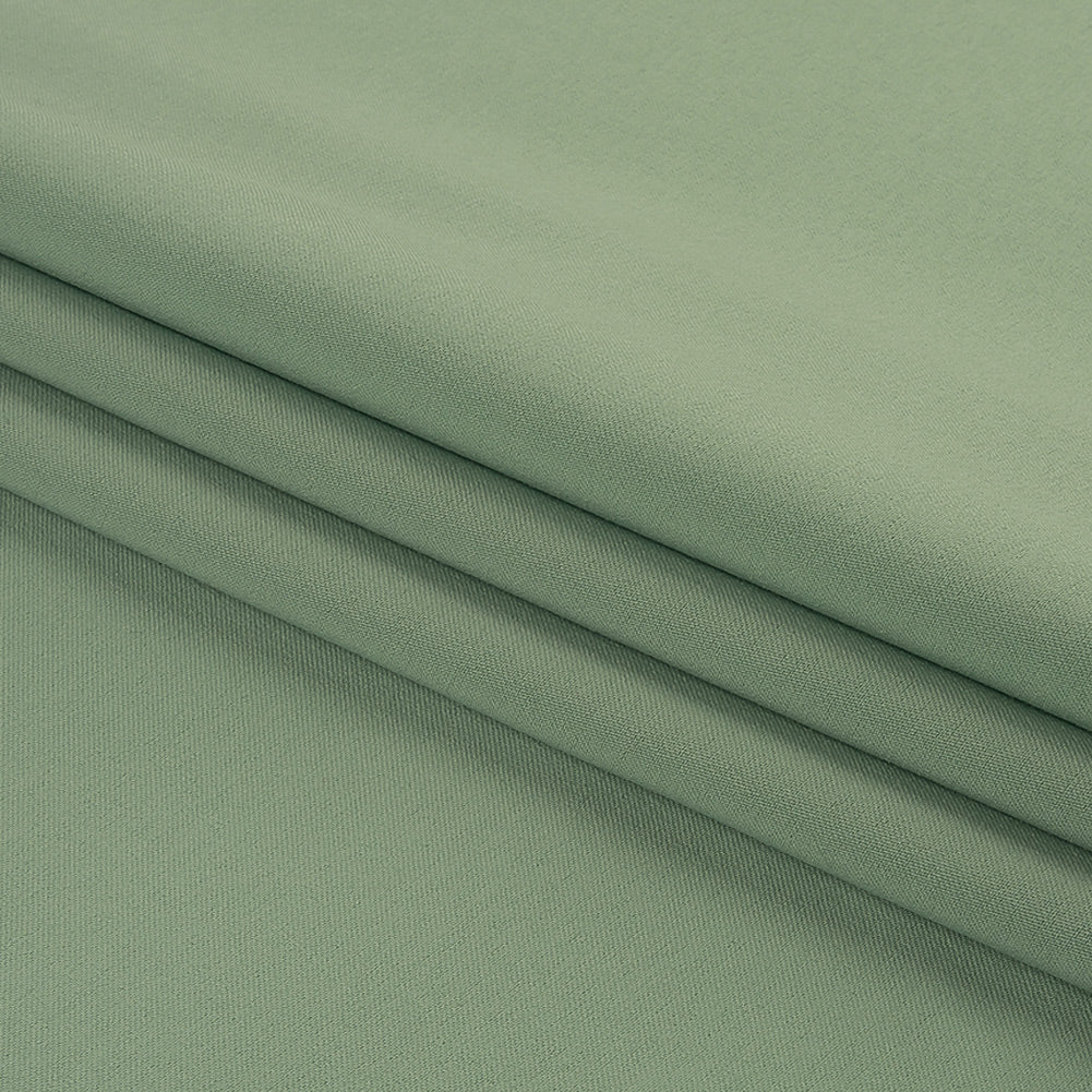 Celadon Green Stretch Polyester Suiting Folded Celadon Green Stretch Polyester Suiting Folded