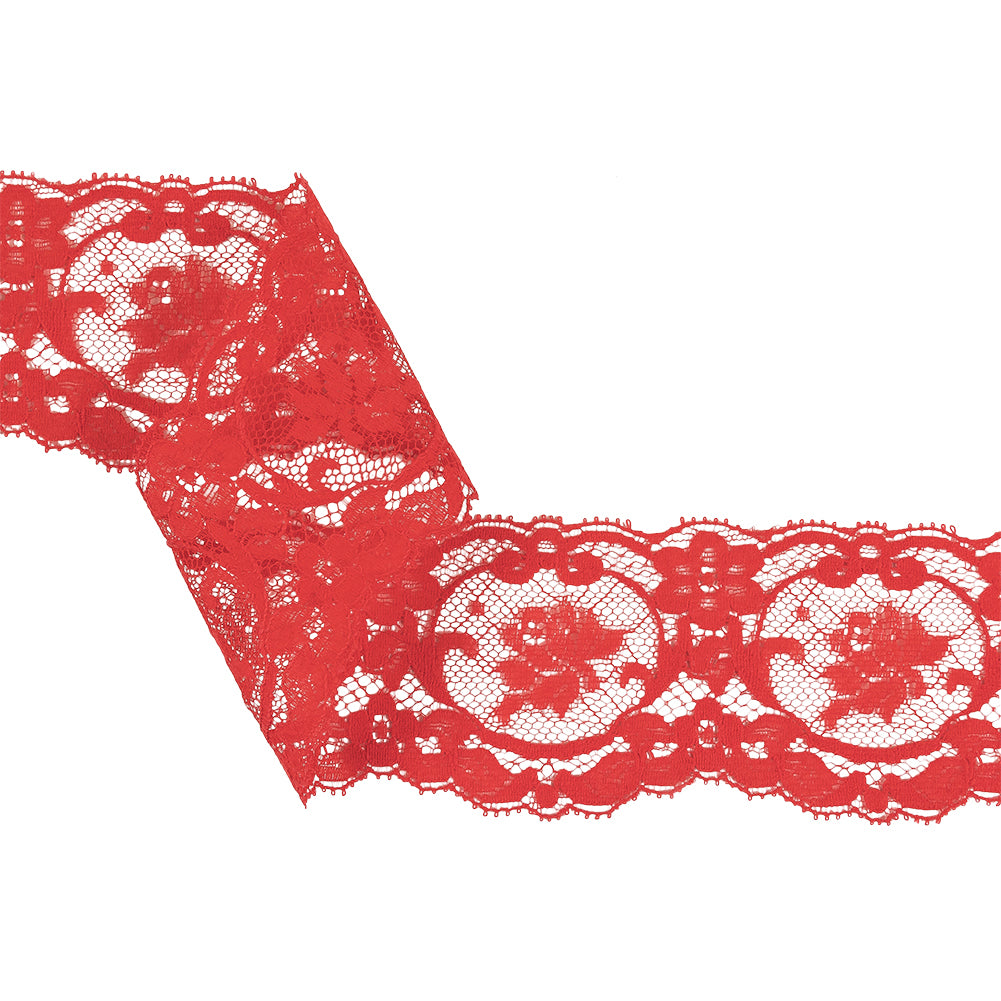 Lollipop Floral Cartouche Lace Trim - 2.5" Lollipop Floral Cartouche Lace Trim - 2.5"