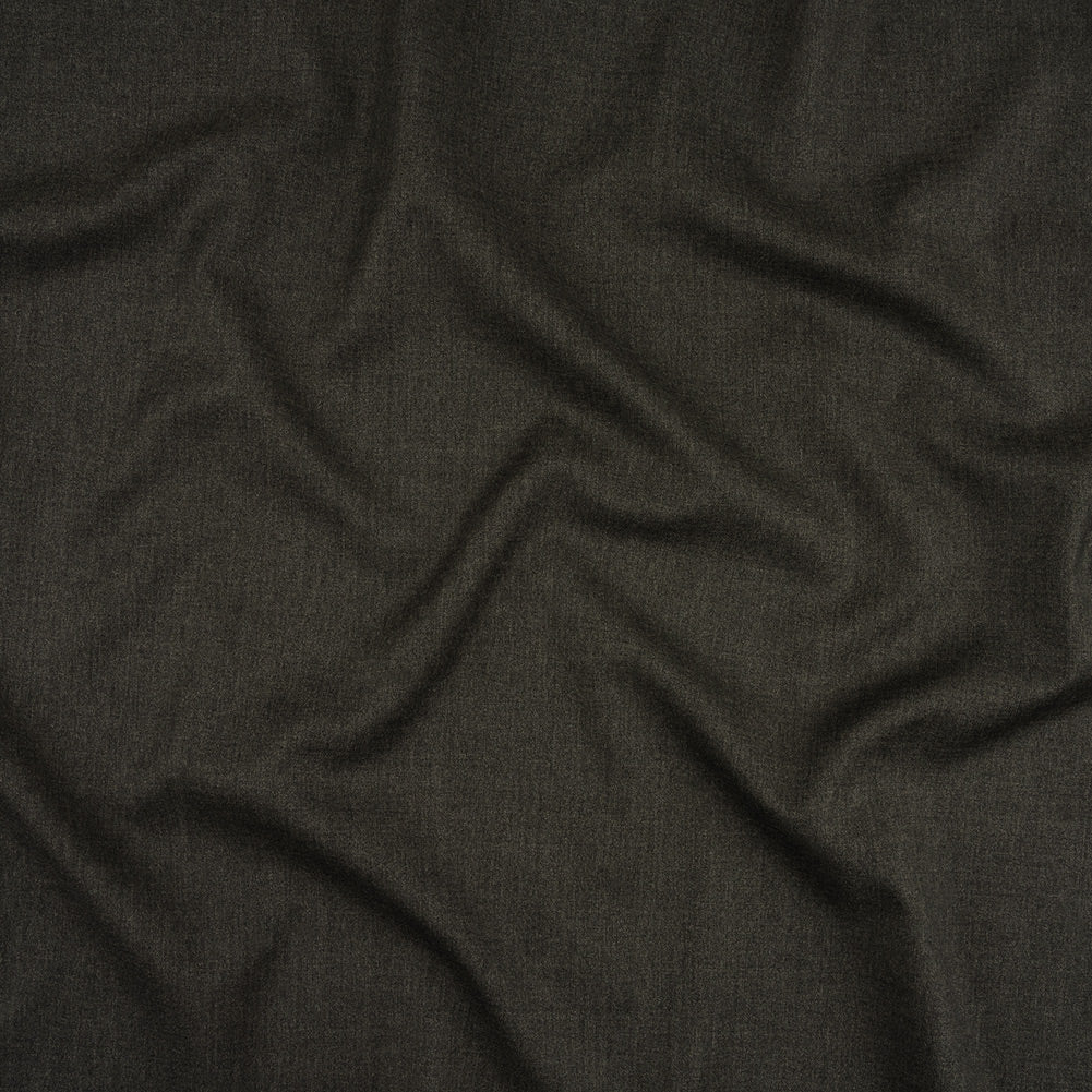 Heathered Gray Wool Twill Suiting Heathered Gray Wool Twill Suiting