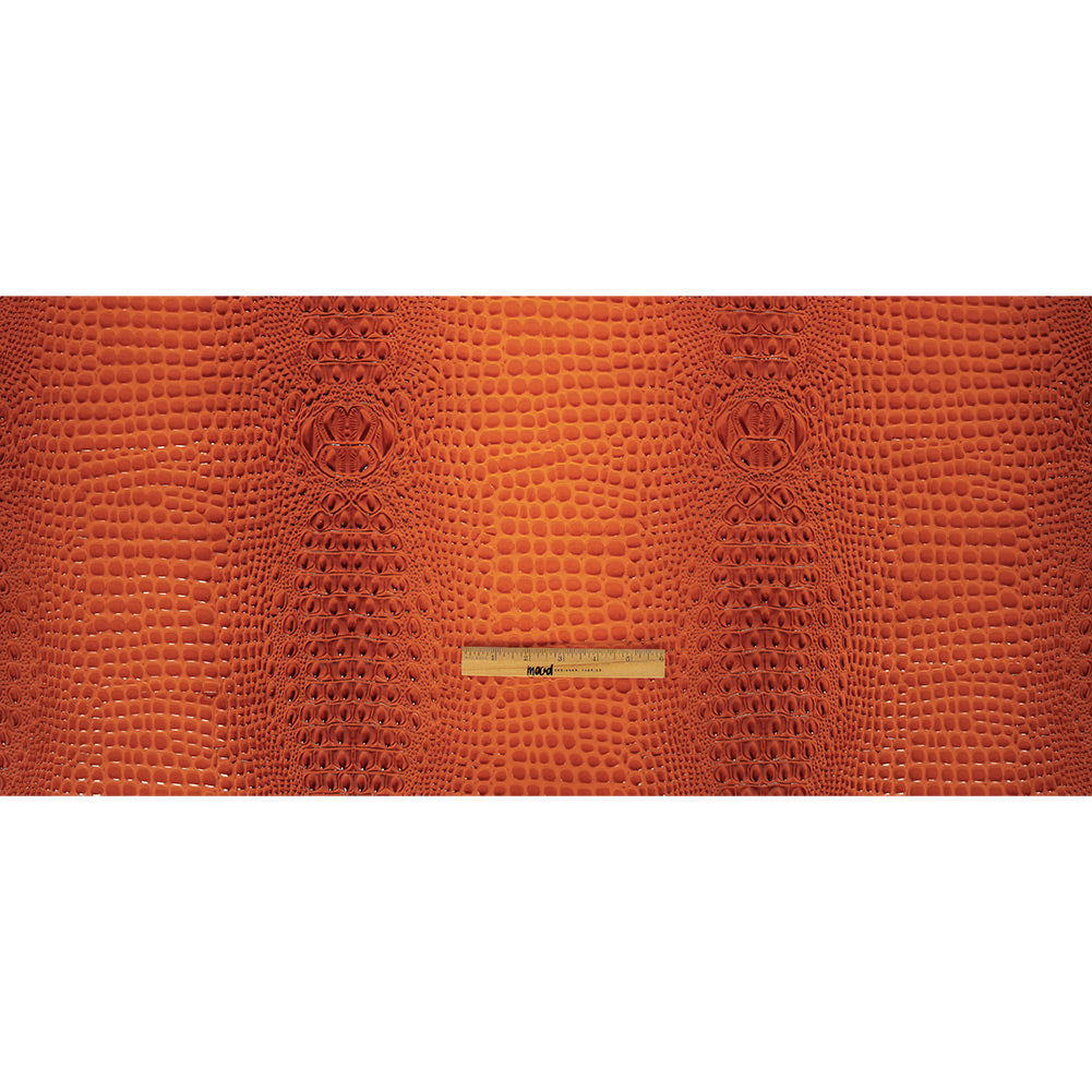 Alligator 3D Embossed Vinyl - Crush Orange - Congaree Collection Full Alligator 3D Embossed Vinyl - Crush Orange - Congaree Collection Full