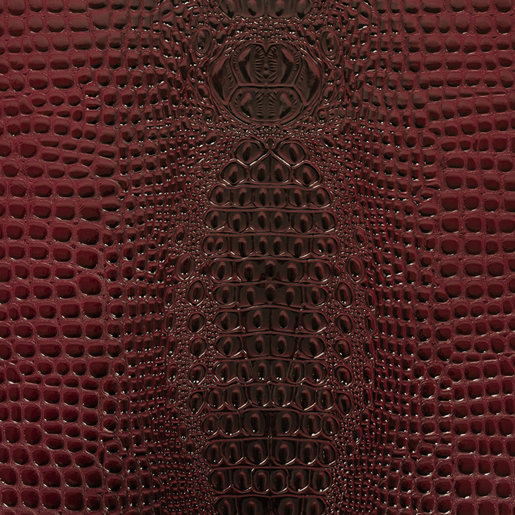 Alligator 3D Embossed Vinyl - Wine - Congaree Collection Alligator 3D Embossed Vinyl - Wine - Congaree Collection