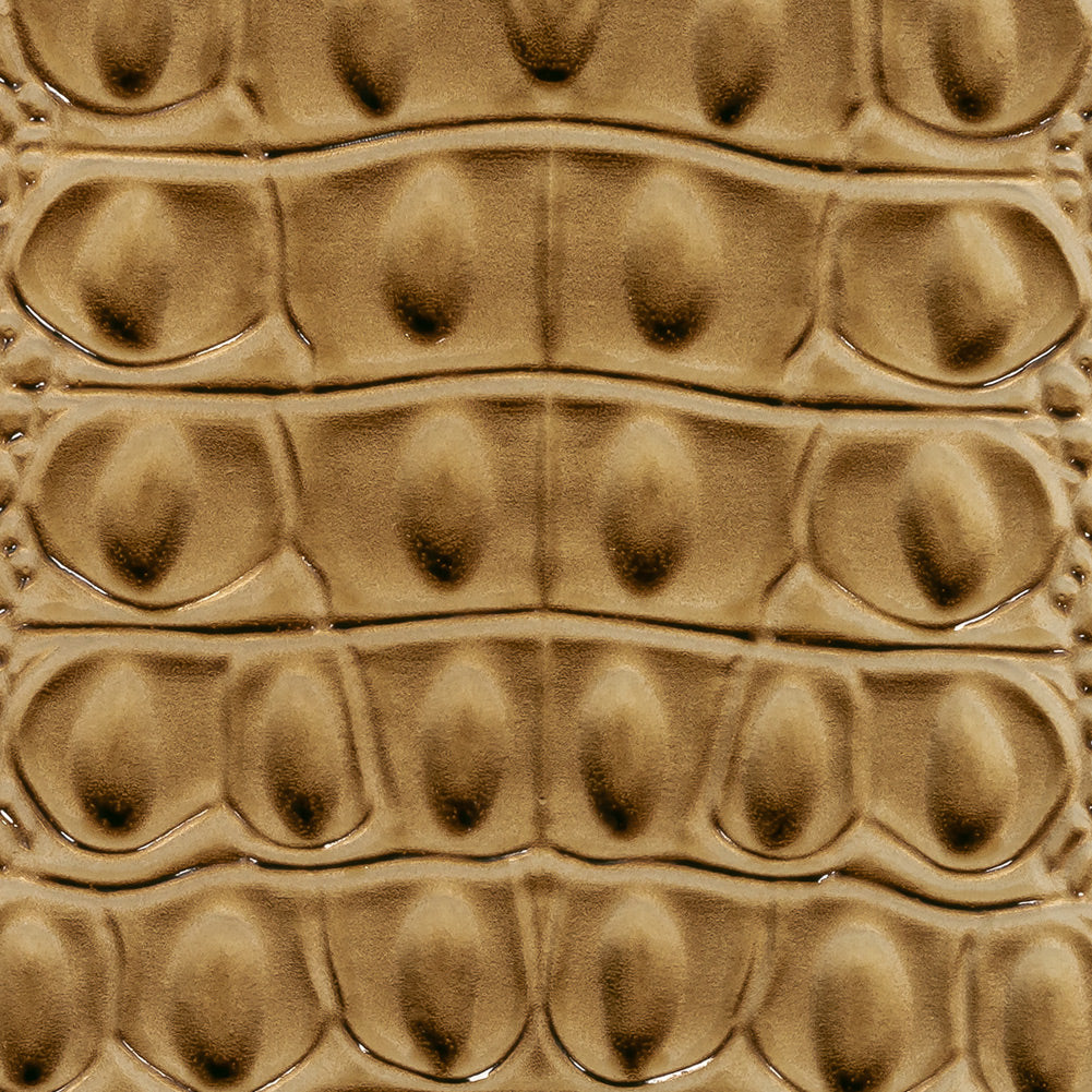 Alligator 3D Embossed Vinyl - Western Cream - Congaree Collection Detail Alligator 3D Embossed Vinyl - Western Cream - Congaree Collection Detail