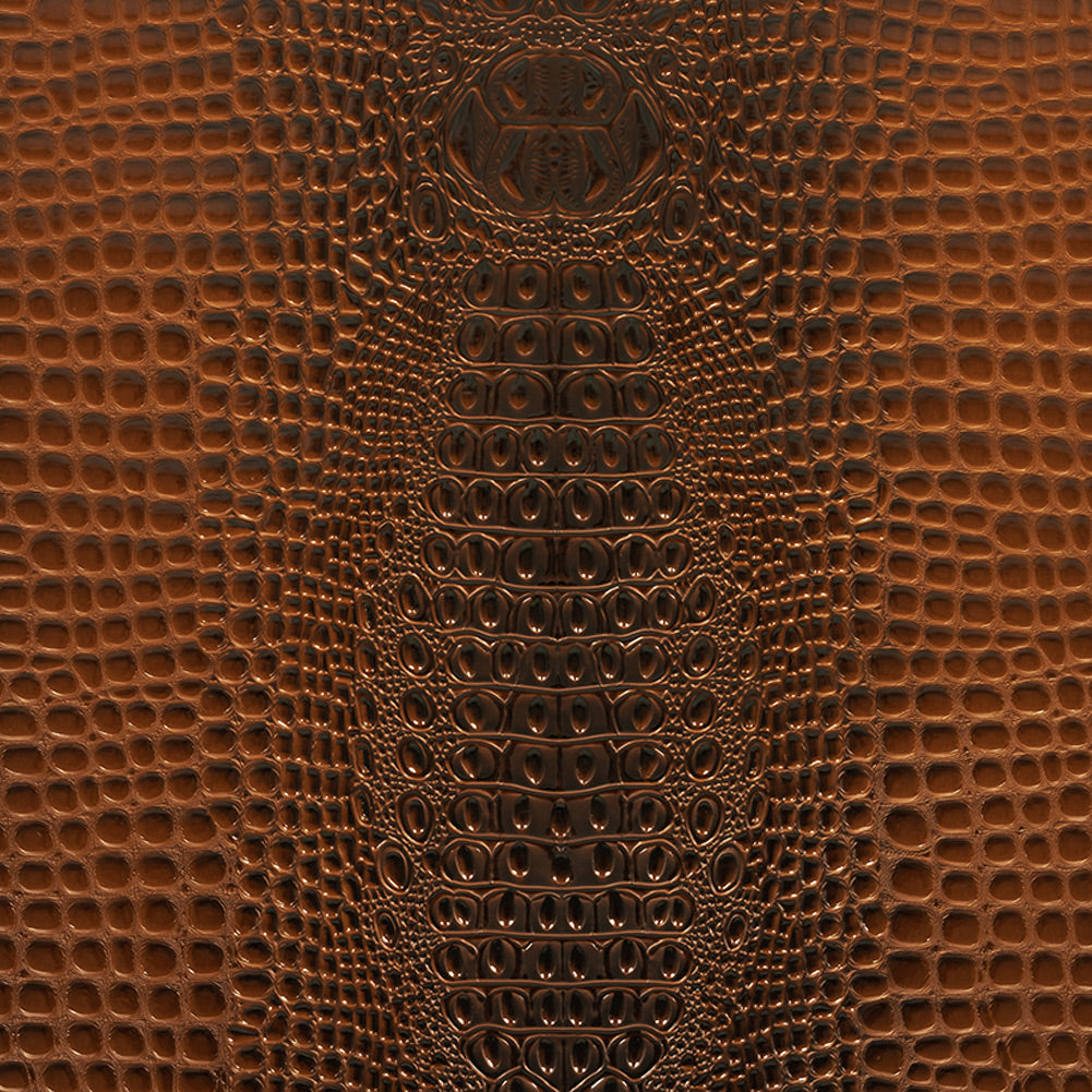 Alligator 3D Embossed Vinyl - Caramel - Congaree Collection Alligator 3D Embossed Vinyl - Caramel - Congaree Collection