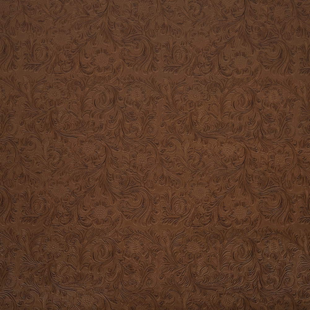 Vintage-Look Floral Embossed Vinyl - Peanut - Wynonna Collection Vintage-Look Floral Embossed Vinyl - Peanut - Wynonna Collection