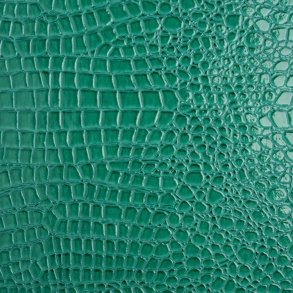 Faux Crocodile Patent Leather - Jungle - Brisbane Collection Faux Crocodile Patent Leather - Jungle - Brisbane Collection