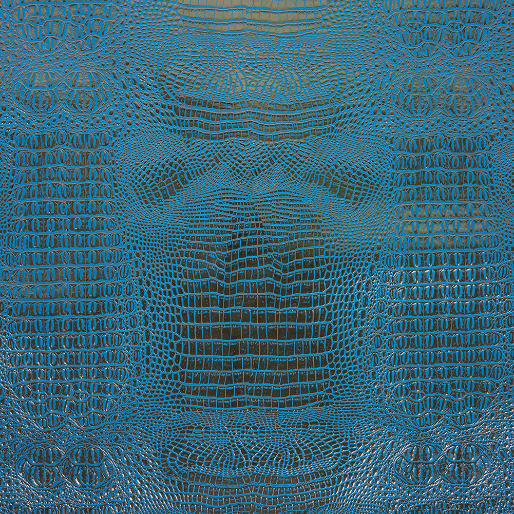 Metallic Crocodile Embossed Vinyl - Blue and Bronze - Twain Collection Metallic Crocodile Embossed Vinyl - Blue and Bronze - Twain Collection