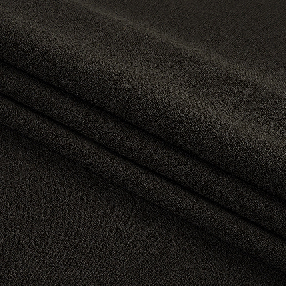Italian Black Lightweight Rayon Crepe Folded Italian Black Lightweight Rayon Crepe Folded