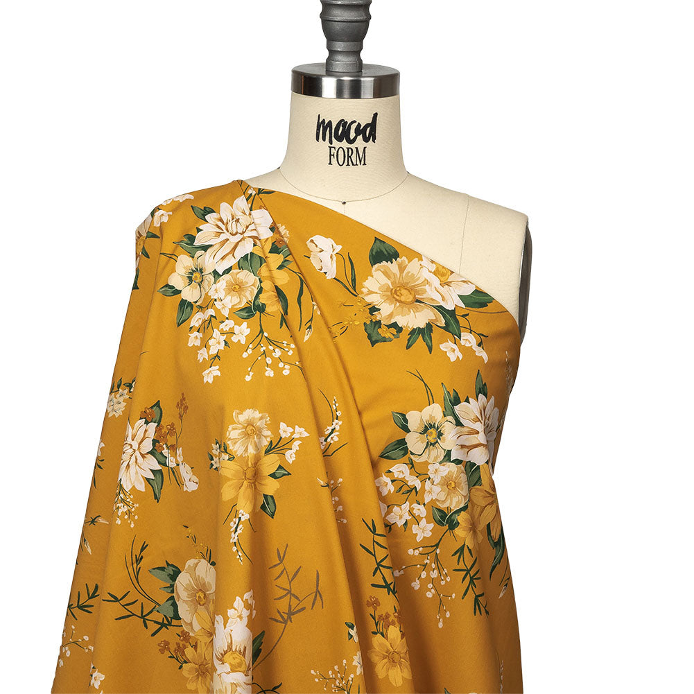Mood Exclusive Marigold Melody Cotton Poplin Drape Mood Exclusive Marigold Melody Cotton Poplin Drape