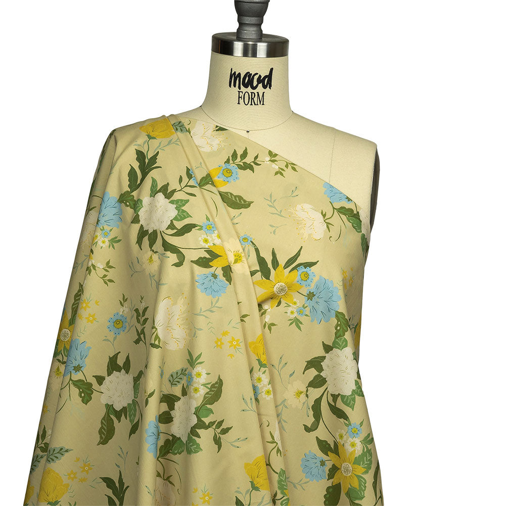 Mood Exclusive Tea Green Titania Cotton Poplin Drape Mood Exclusive Tea Green Titania Cotton Poplin Drape